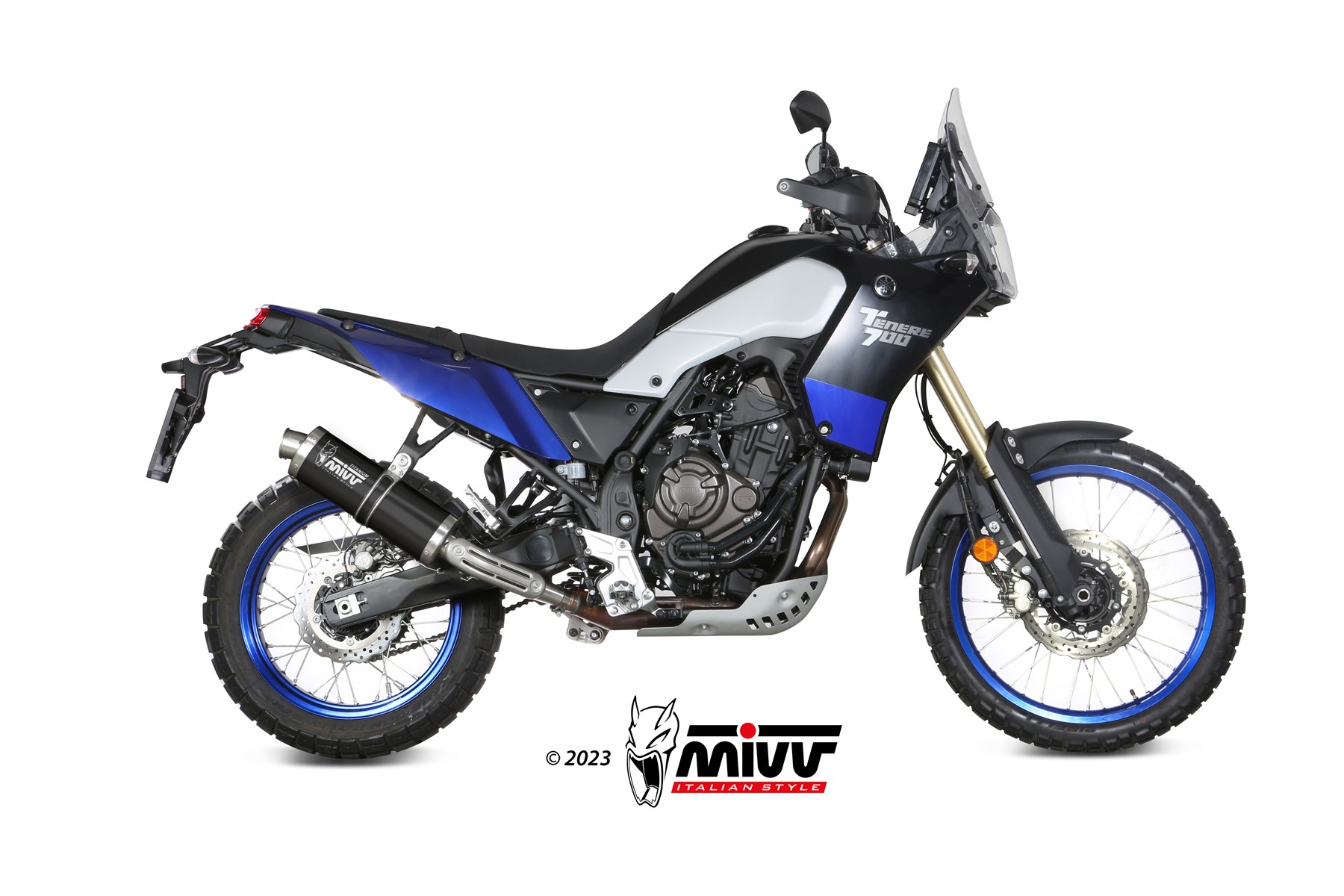 mivv-oval-titanio-black-slip-on-y-064-l4b-per-yamaha-tenere-700-2025-2026 image 2