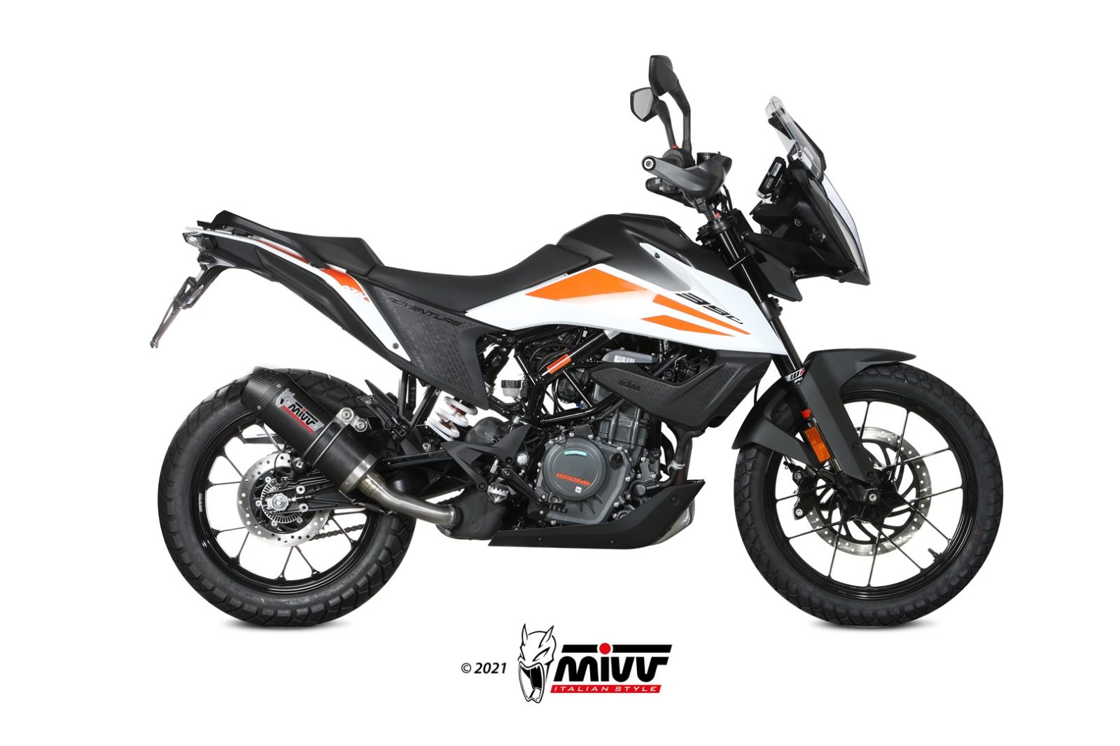 mivv-oval-kt-024-l3c-scarico-slip-on-carbonio-per-ktm-390-adventure-2020-2024 image 2