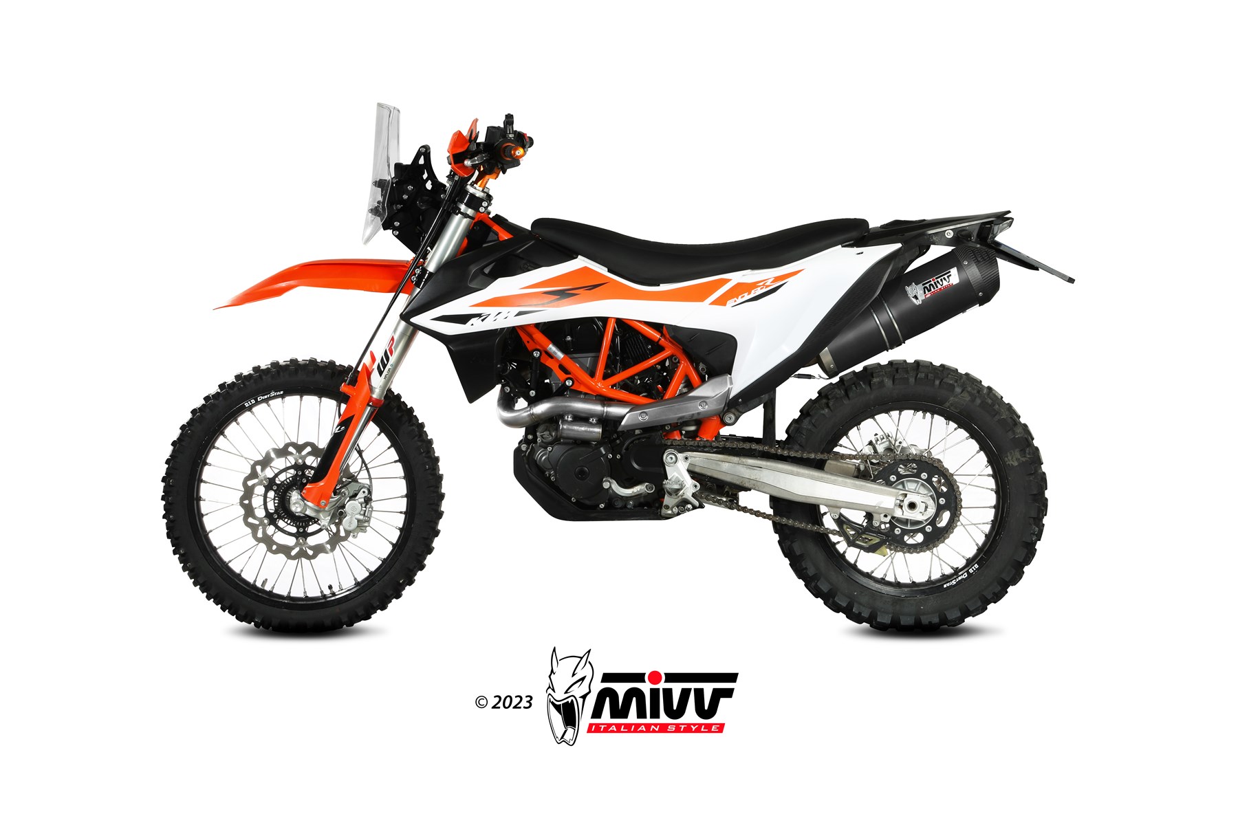 mivv-oval-nero-slip-on-kt-023-lvc-per-ktm-690-enduro-r-2019-2020 image 2