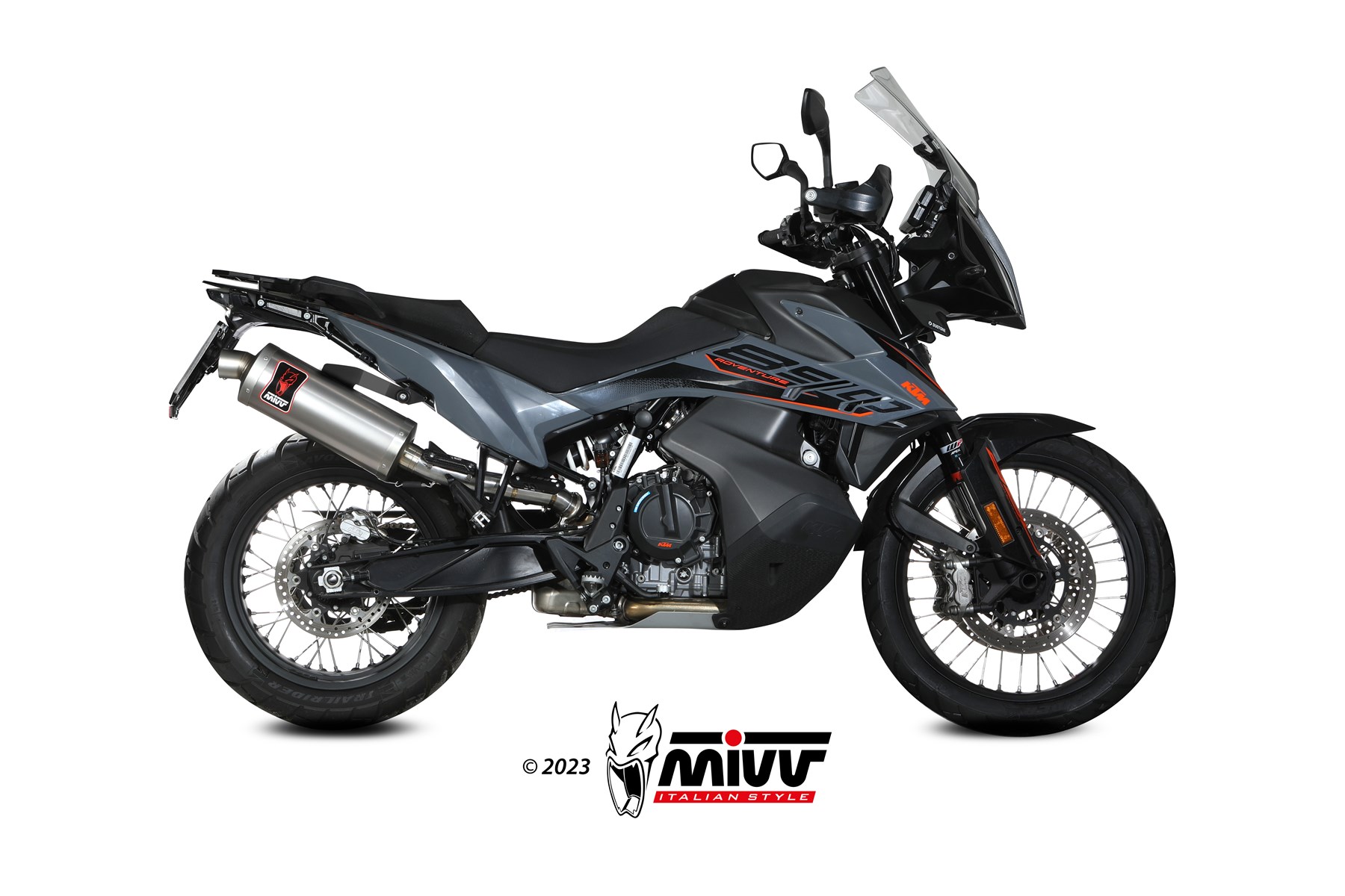 mivv-dakar-inox-scarico-slip-on-per-ktm-890-adventure-r-2025-2026 image 2