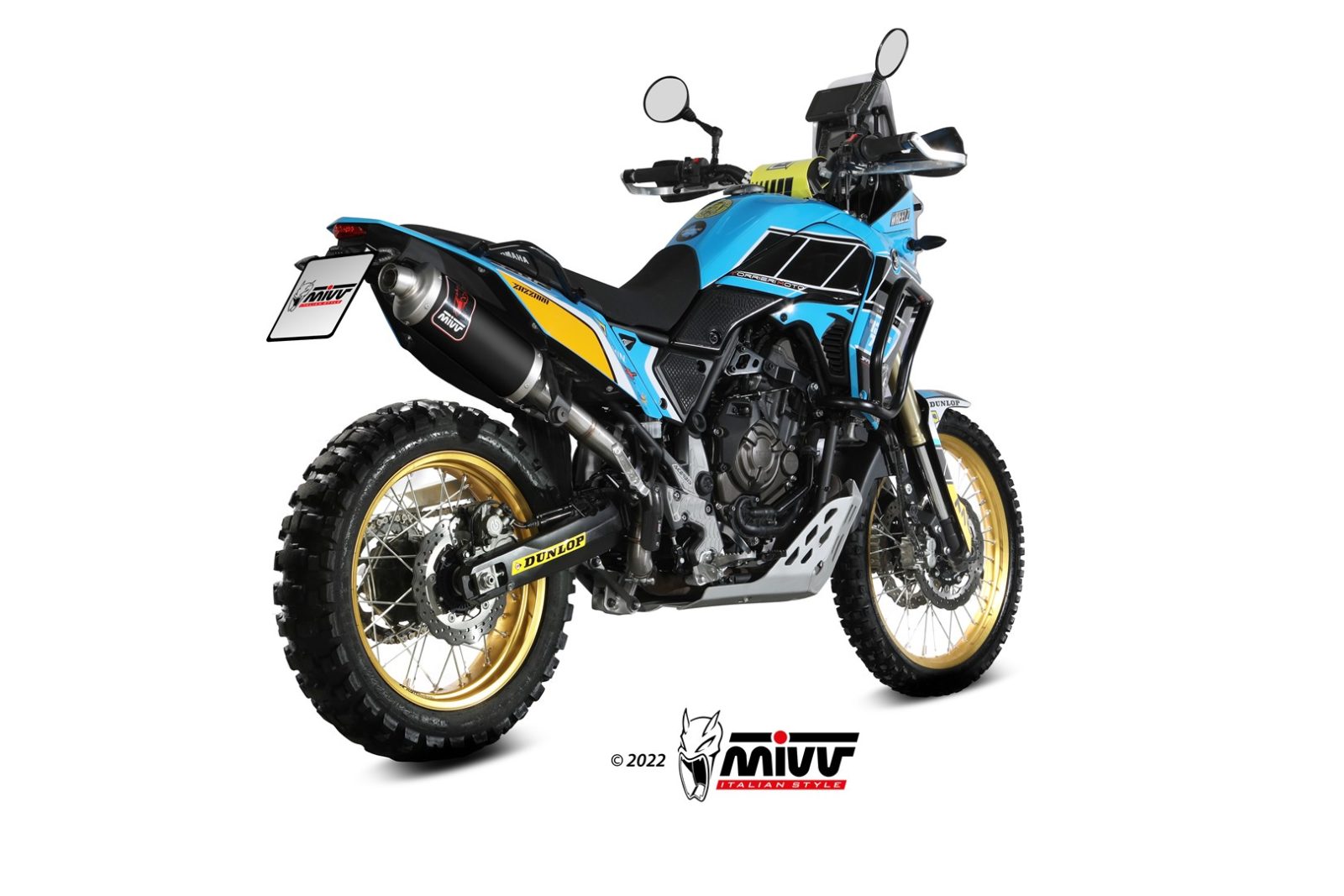 mivv-dakar-black-y-064-ldkb-slip-on-per-yamaha-tenere-700-2019-2024 image 2