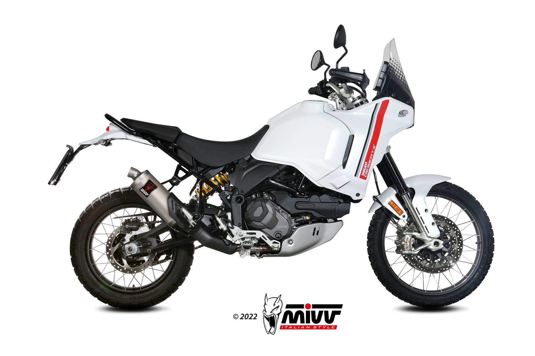 mivv-dakar-d-053-ldkx-scarico-slip-on-inox-per-ducati-desertx-2022-2024 image 2