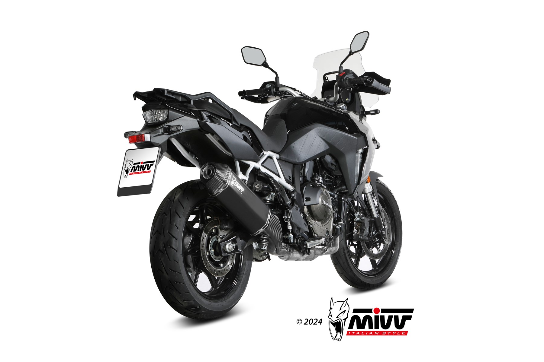 mivv-speed-edge-black-scarico-slip-on-per-suzuki-v-strom-800-se-2023-2024 image 3