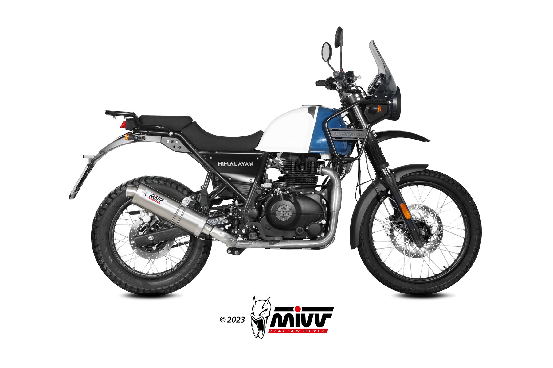 mivv-re-001-lx1-scarico-slip-on-oval-inox-per-royal-enfield-himalayan-2021-2023 image 2
