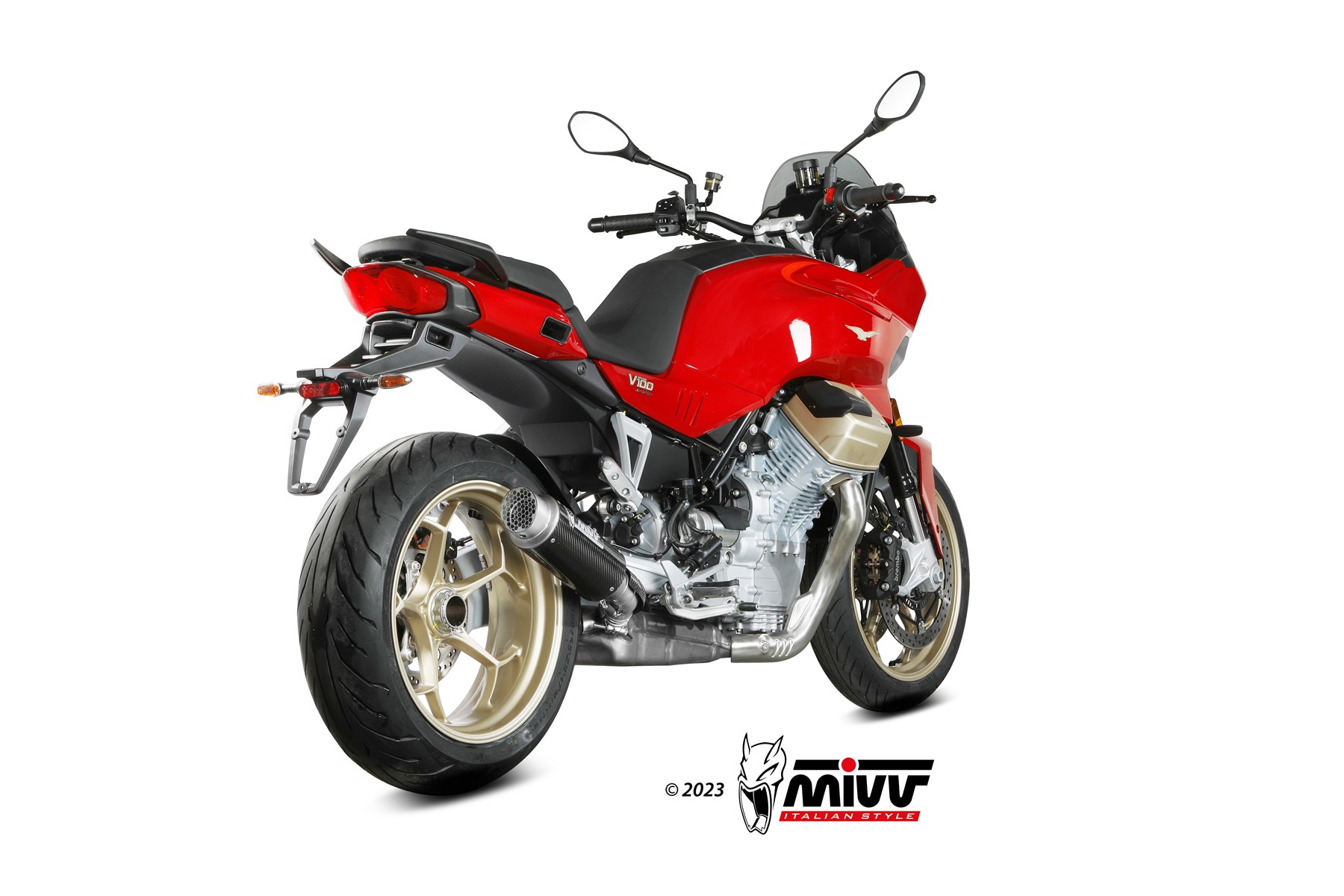 mivv-gp-pro-m-015-l2p-scarico-slip-on-per-moto-guzzi-v100-mandello-2022-2024 image 3