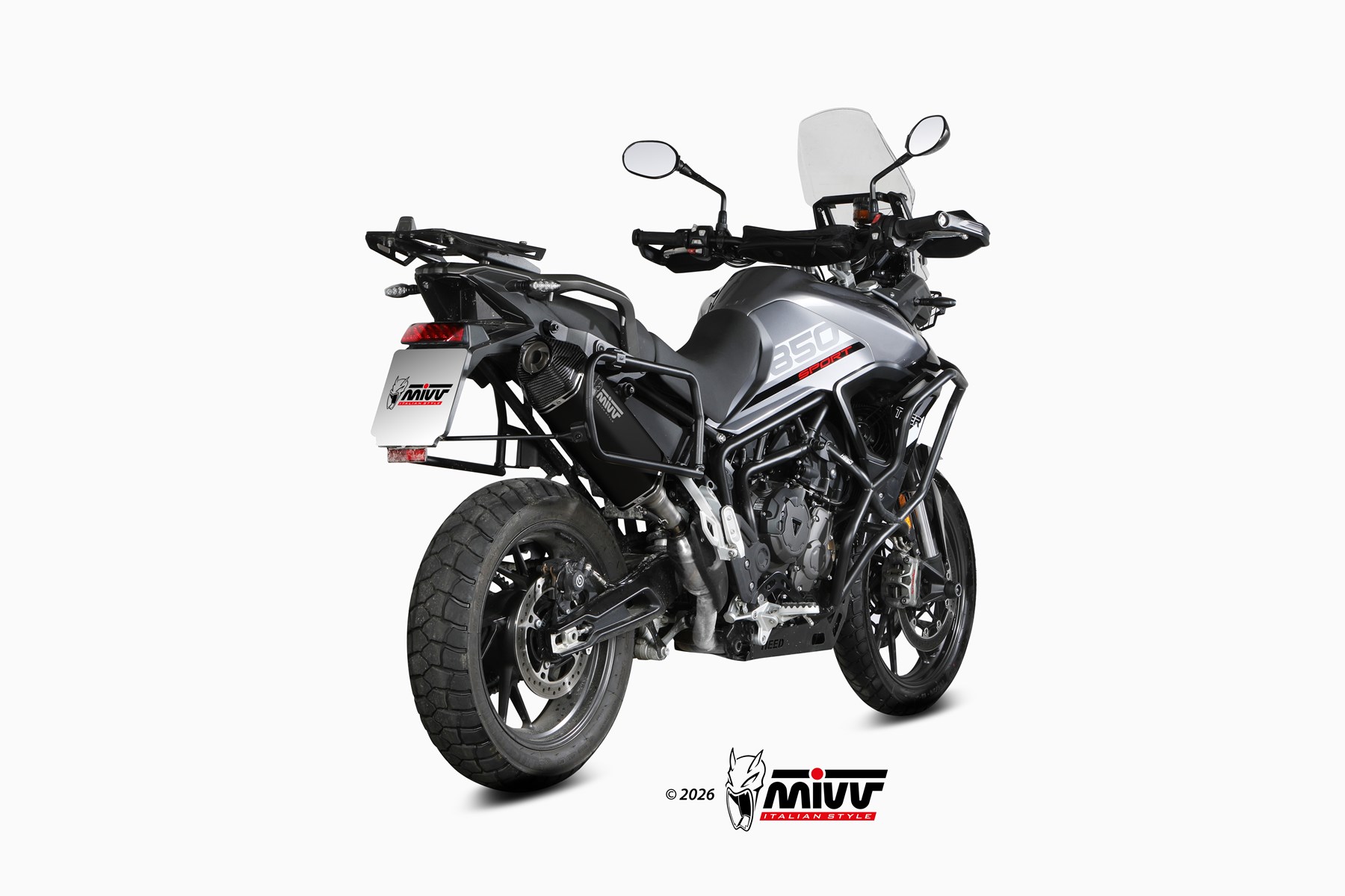 mivv-speed-edge-t-032-lrb-slip-on-nero-per-triumph-tiger-850-sport-2021-2025 image 3