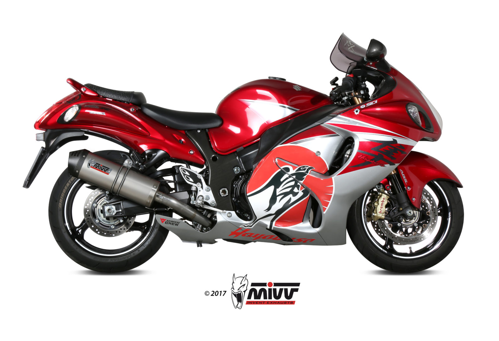 mivv-s-052-lnc-scarico-slip-on-oval-titanio-per-suzuki-gsx-r-1300-hayabusa-2008- image 2