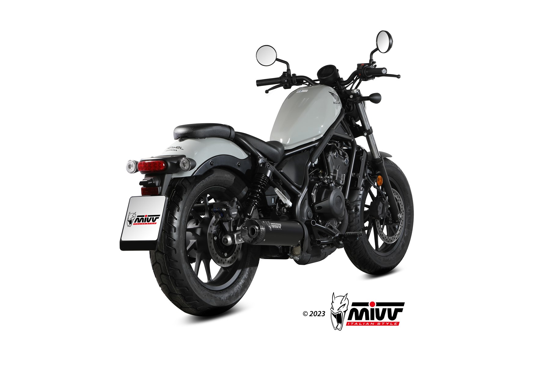 mivv-hr-1-h-091-lh1bc-scarico-black-per-honda-cmx-500-rebel-2022-2024 image 3
