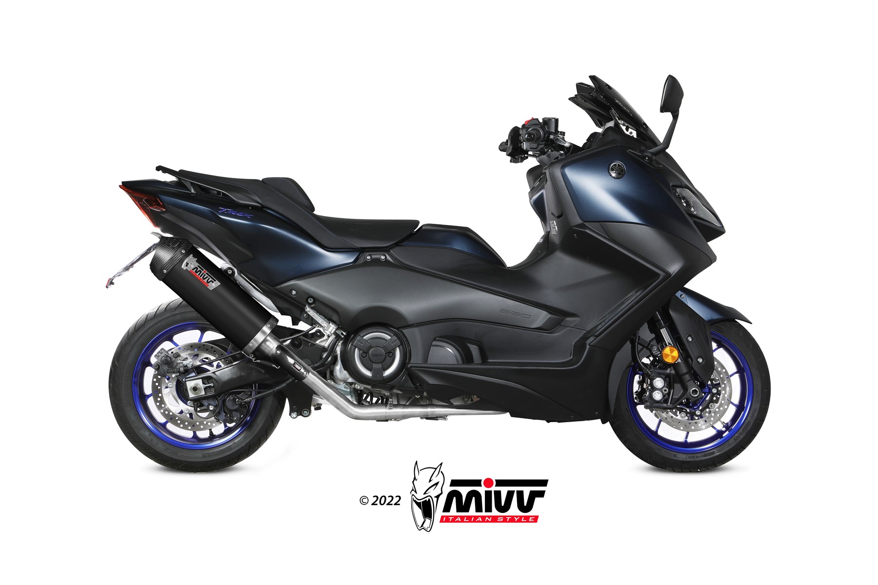 mivv-oval-y-073-lvc-scarico-nero-per-yamaha-t-max-560-2022-2024 image 2