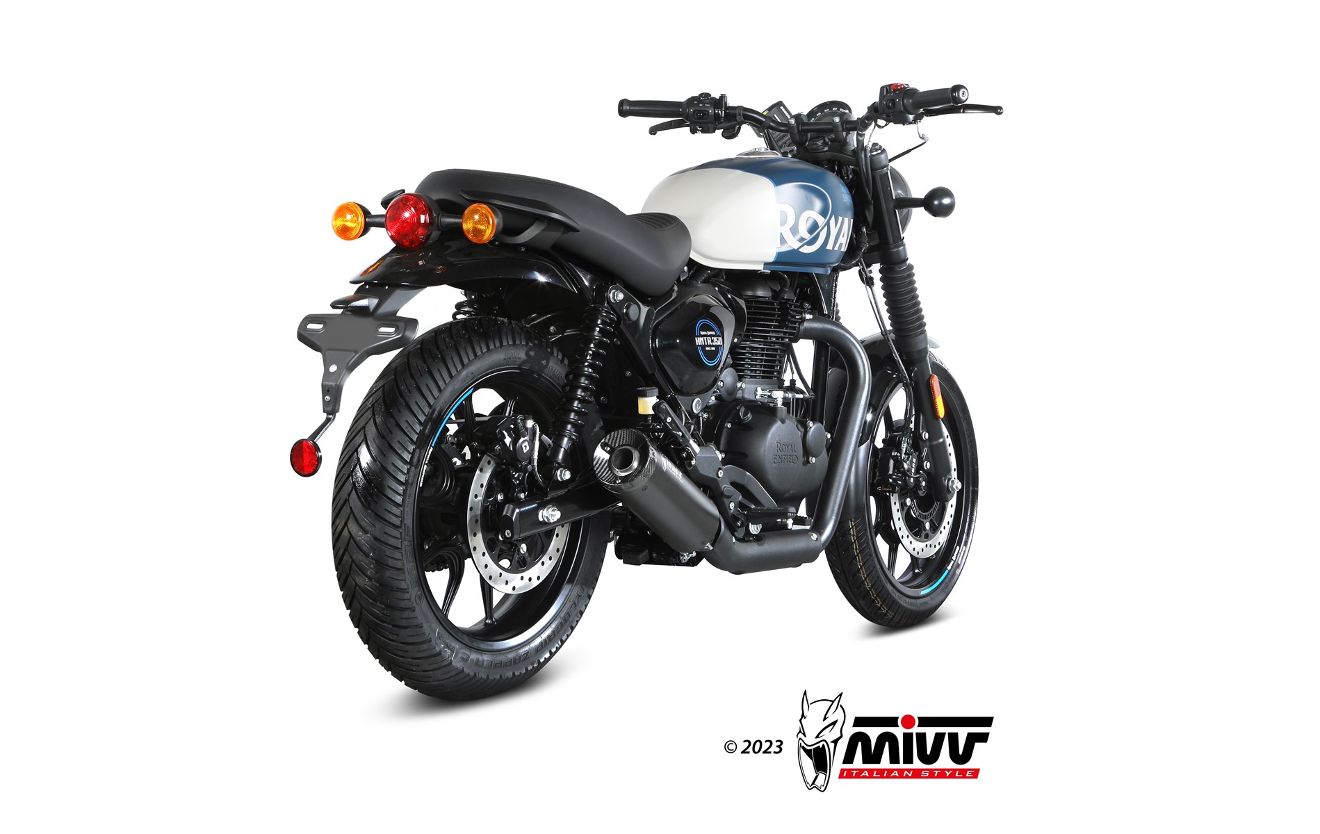 mivv-hr-1-slip-on-re-005-lh1bc-per-royal-enfield-hntr-350-2022-2024 image 3