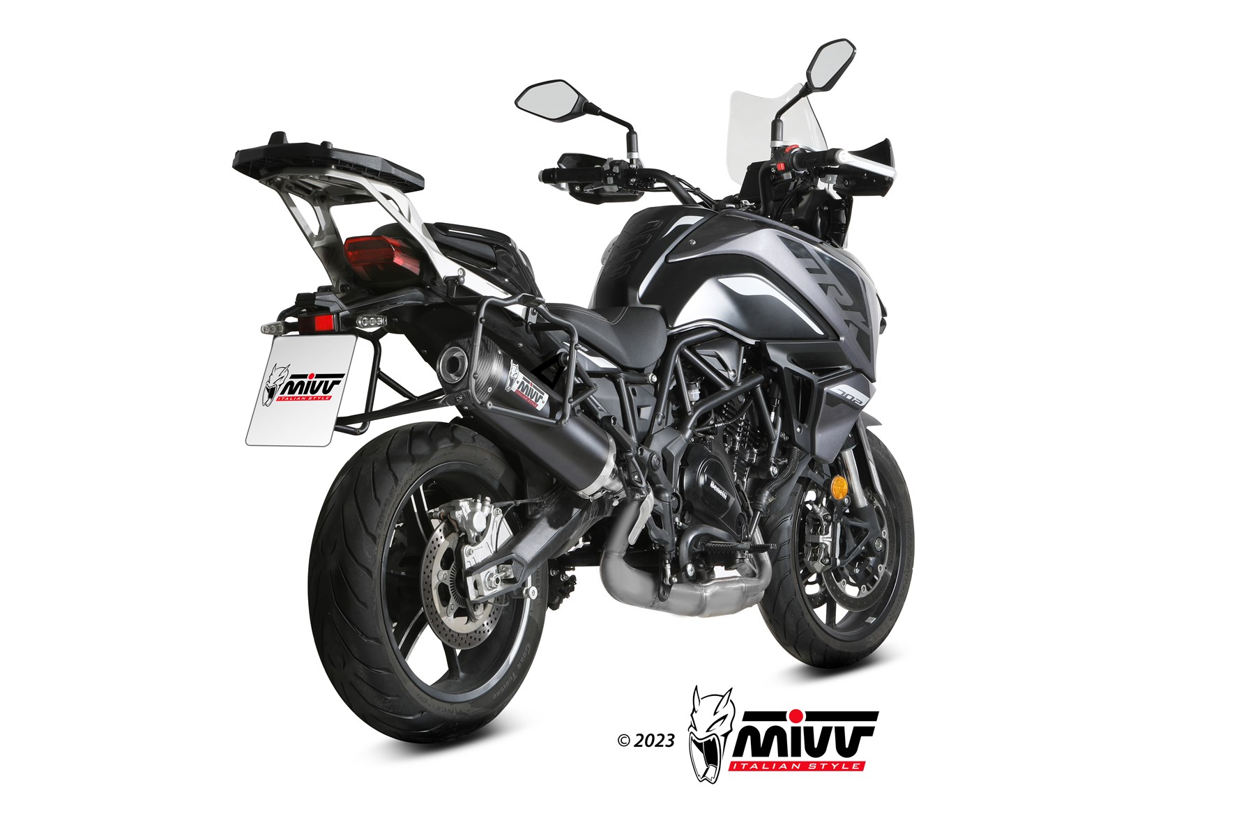mivv-e-012-lvc-scarico-slip-on-oval-black-per-benelli-trk-702-x-2025-2026 image 3