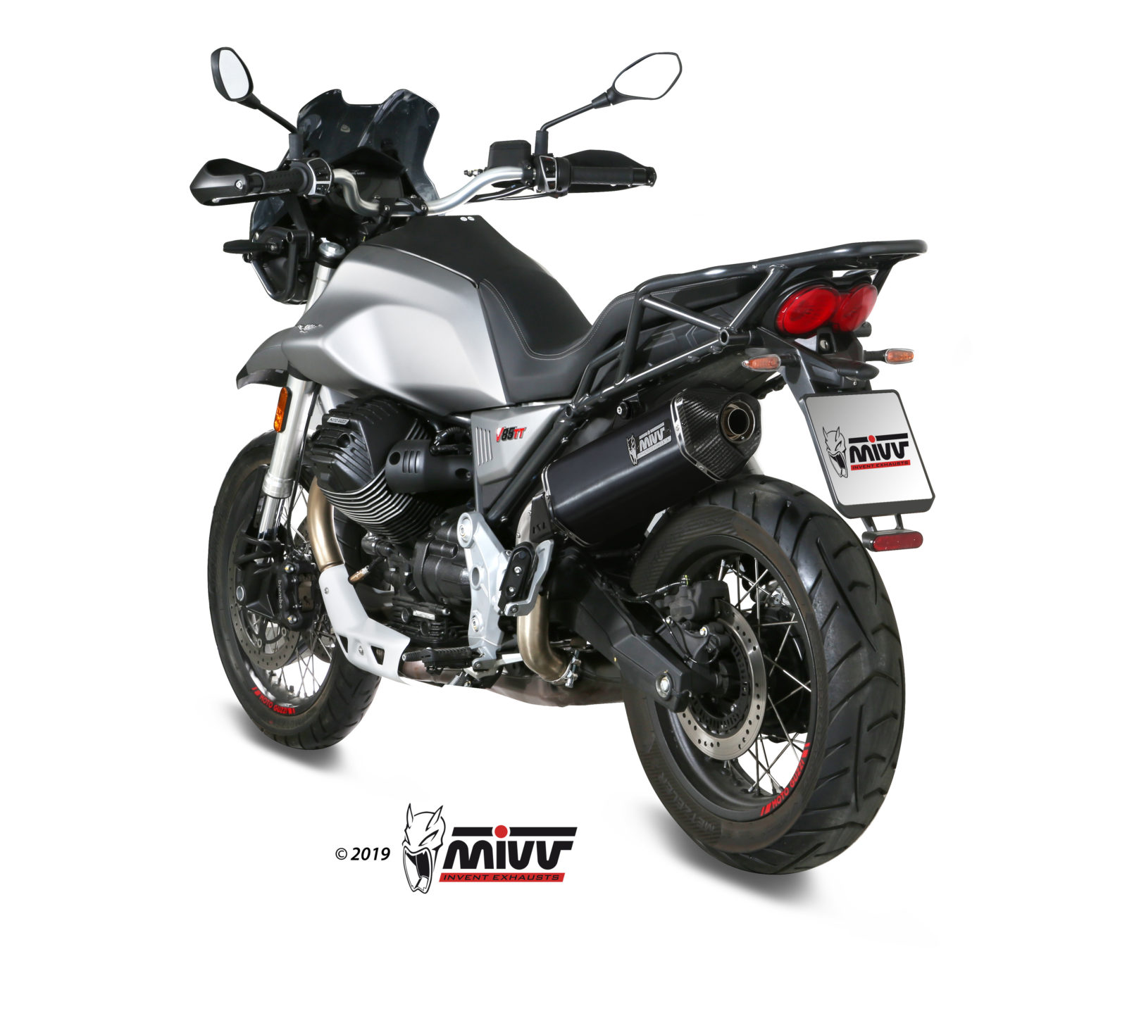 scarico-slip-on-mivv-dakar-speed-edge-m-013-lrb-per-moto-guzzi-v85-tt-2019-2024 image 3