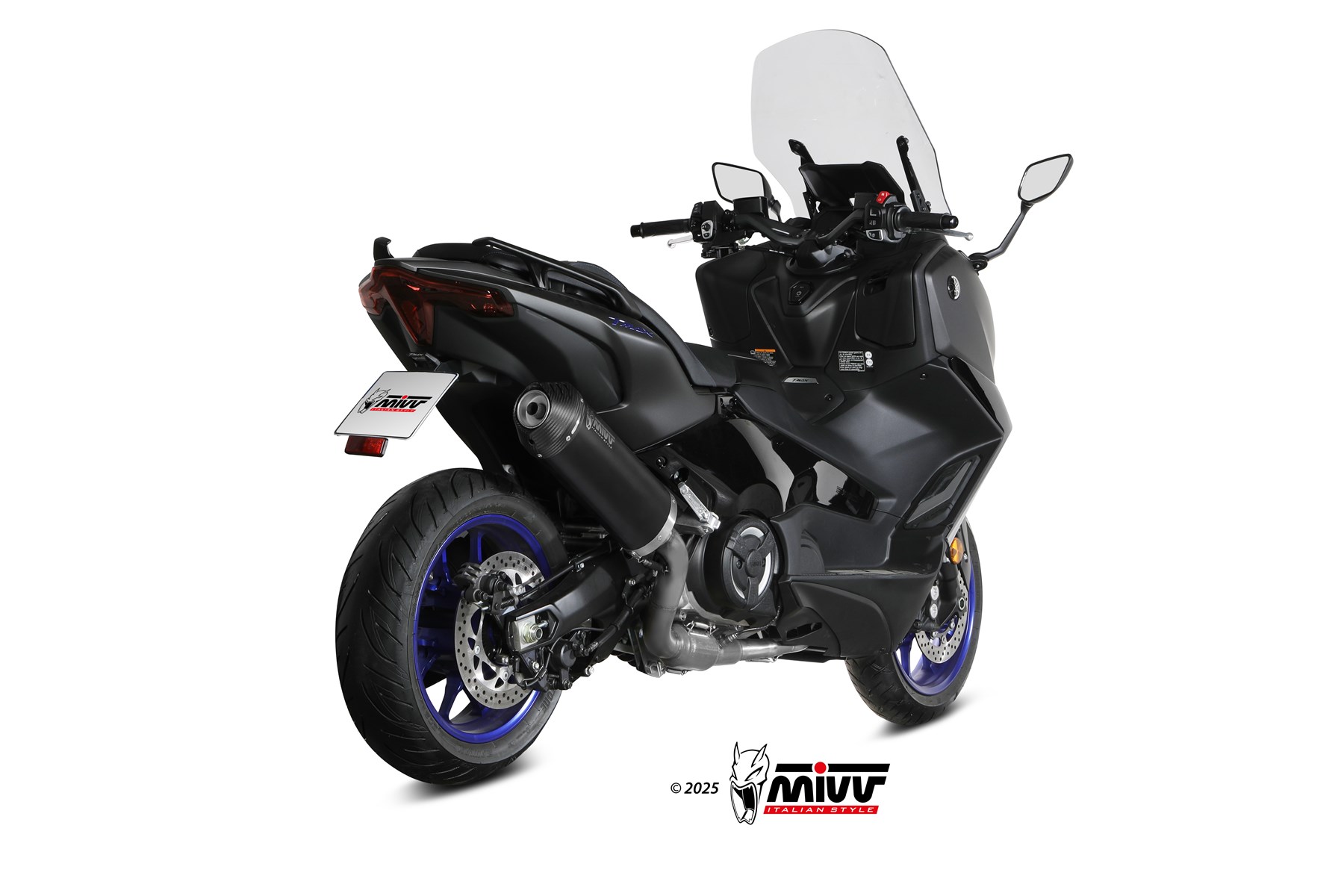 scarico-slip-on-mivv-oval-y-080-kvc-nero-per-yamaha-t-max-560-2025-2026 image 3