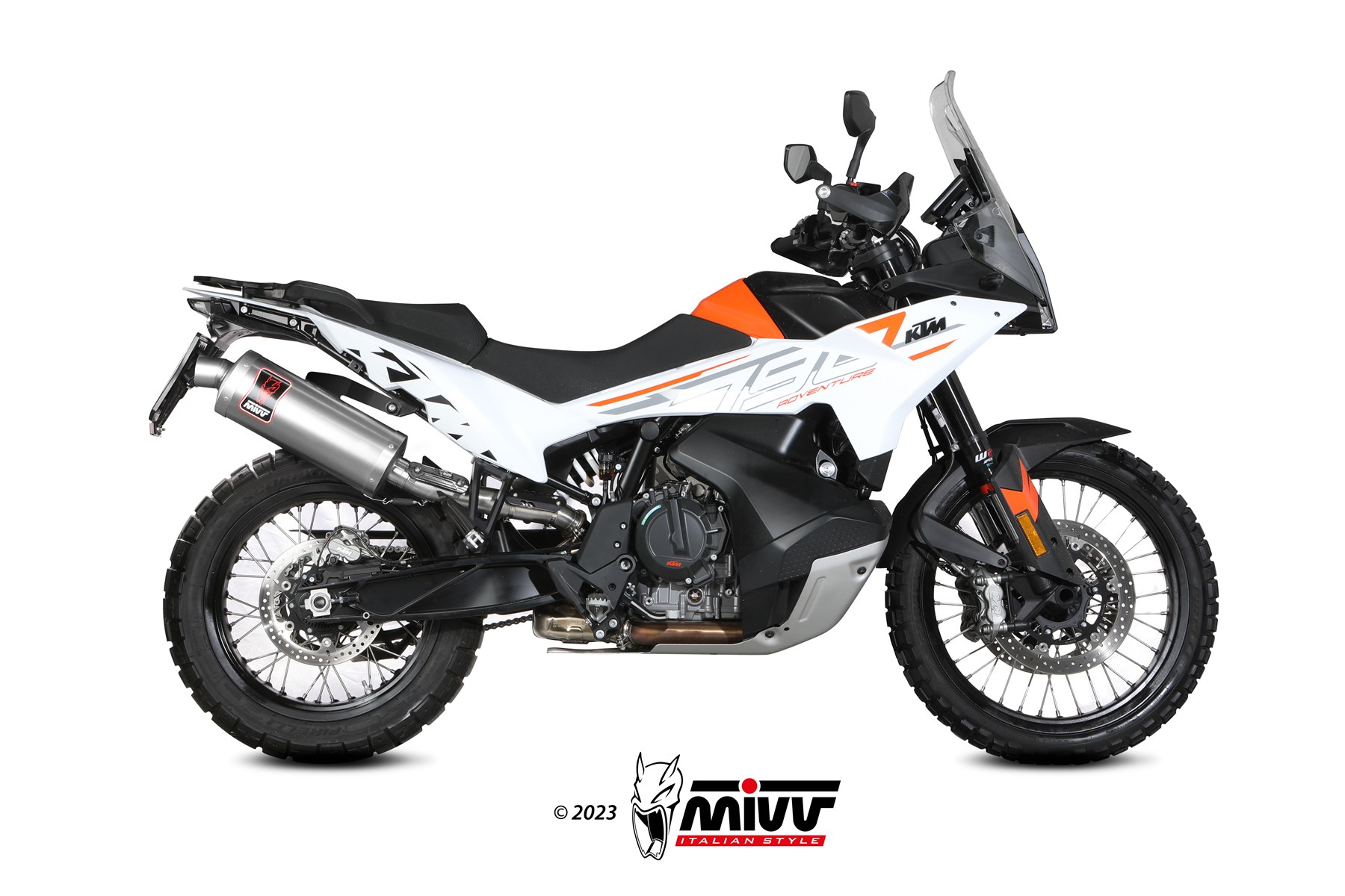 mivv-dakar-kt-021-lekx-slip-on-acciaio-per-ktm-790-adventure-r-2021-2024 image 2