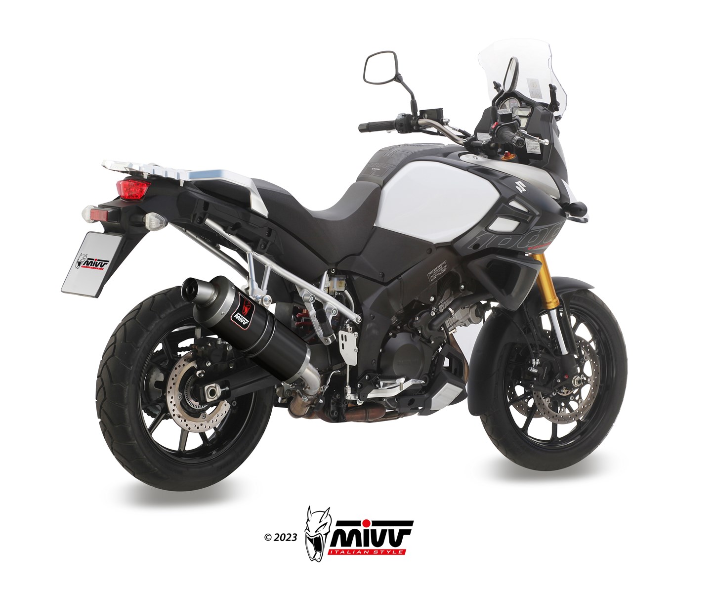 mivv-dakar-s-042-lekb-slip-on-black-per-suzuki-v-strom-1000-2014-2020 image 3