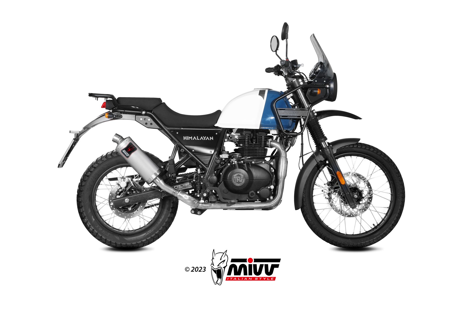 scarico-slip-on-mivv-dakar-re-003-ldkx-royal-enfield-himalayan-2021-2023 image 2