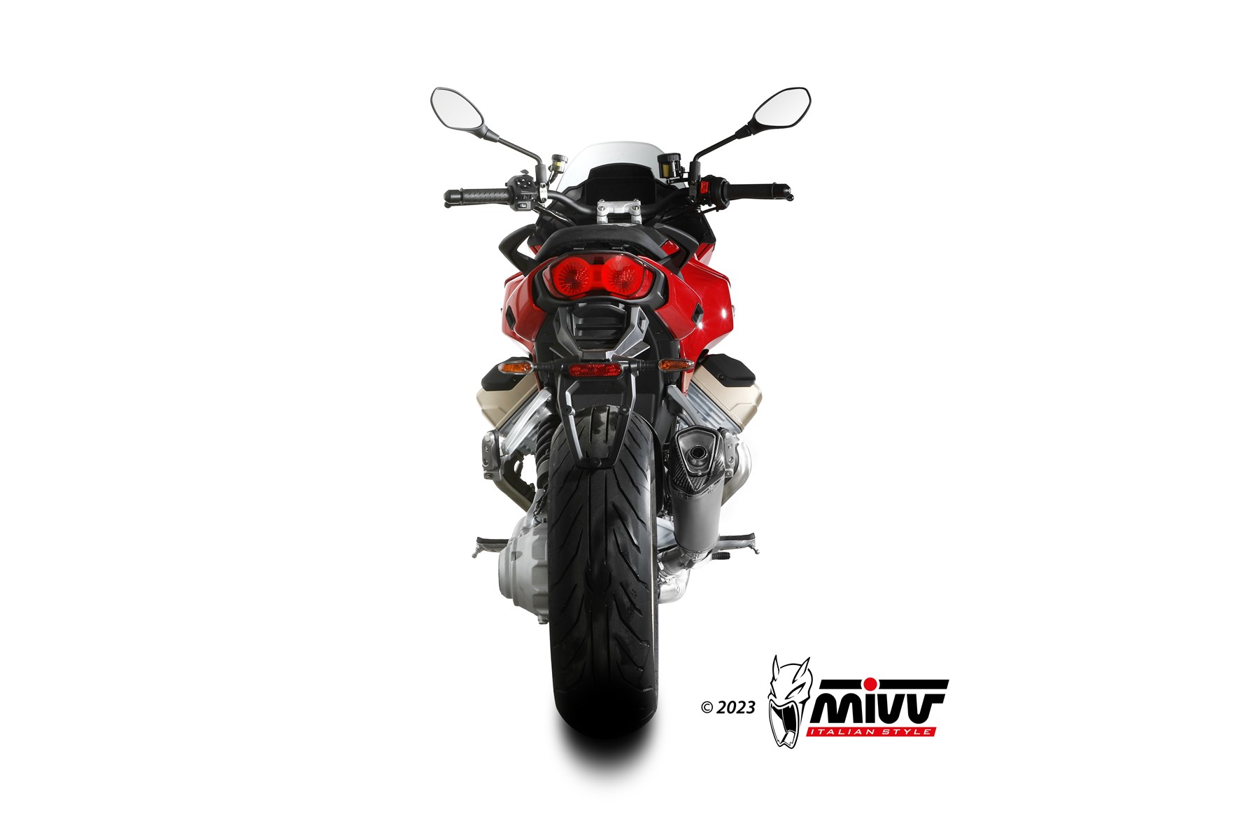 mivv-delta-race-m-015-ldrx-slip-on-per-moto-guzzi-v100-mandello-2022-2024 image 4