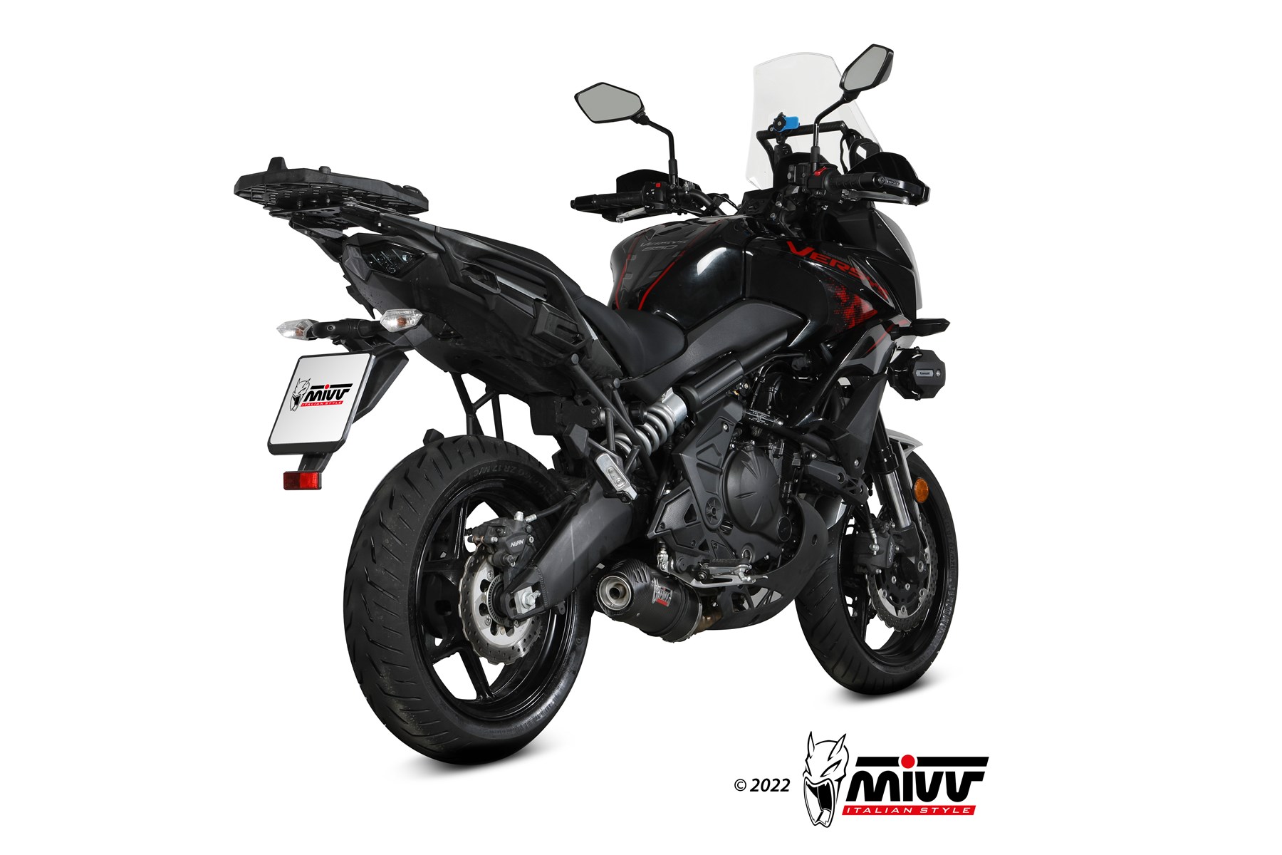 mivv-oval-k-055-l3c-scarico-slip-on-carbonio-per-kawasaki-versys-650-2021-2023 image 3