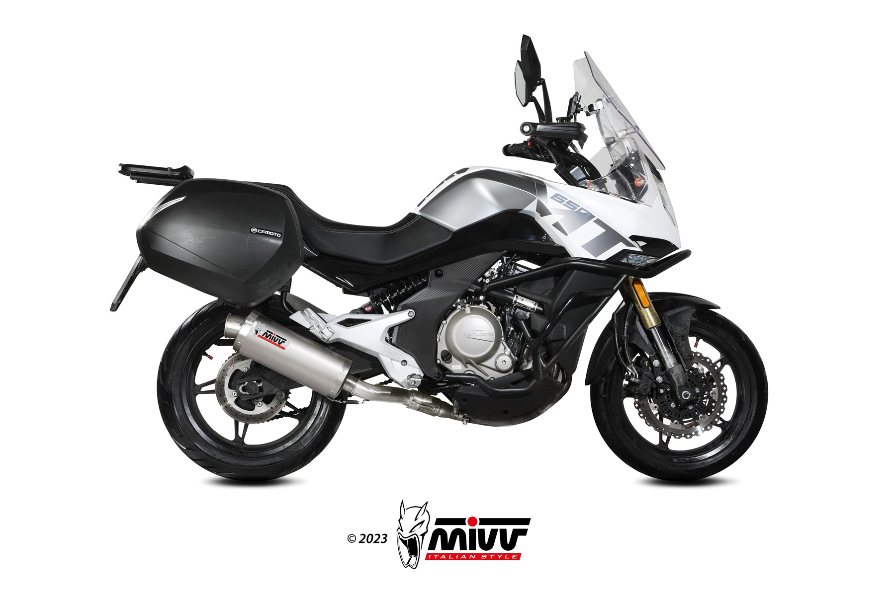 mivv-oval-cf-002-lx2-slip-on-per-cfmoto-650mt-2025 image 2