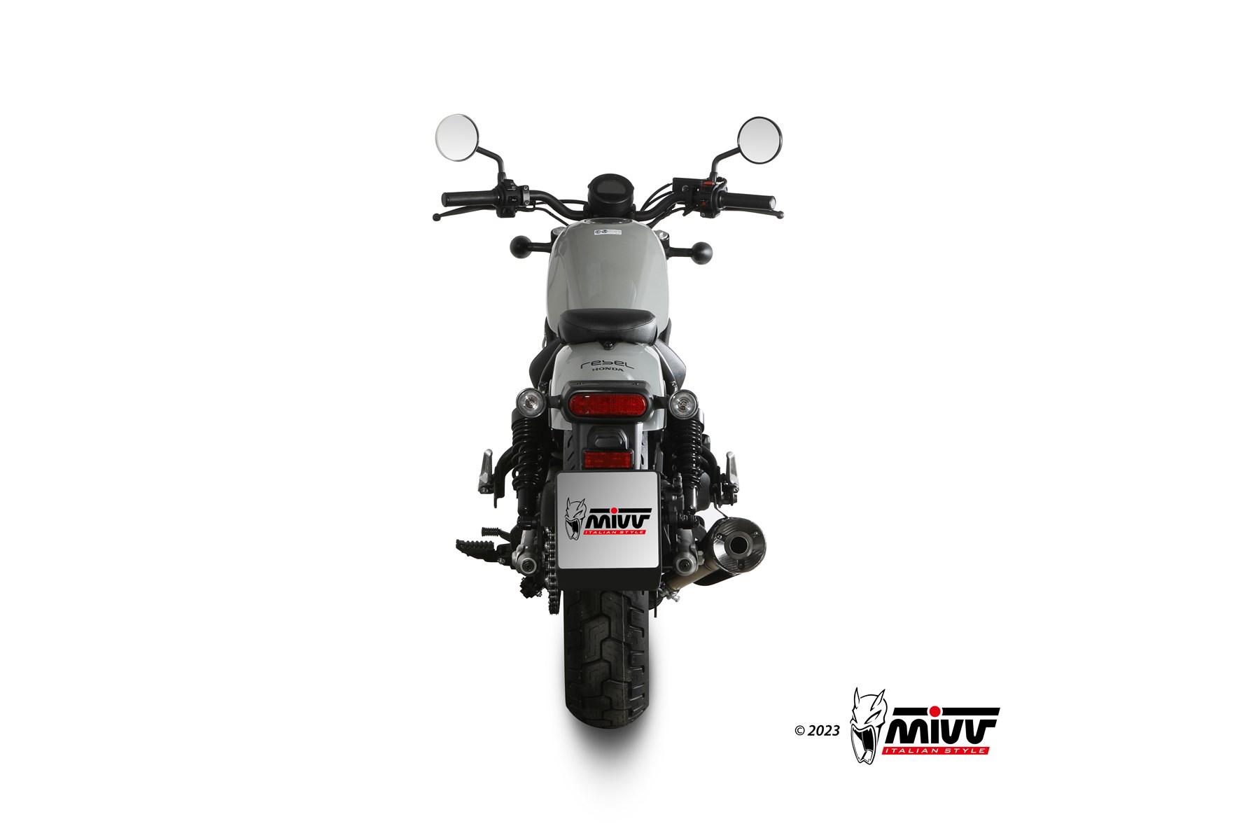 mivv-hr-1-h-091-lh1bc-scarico-black-per-honda-cmx-500-rebel-2022-2024 image 4