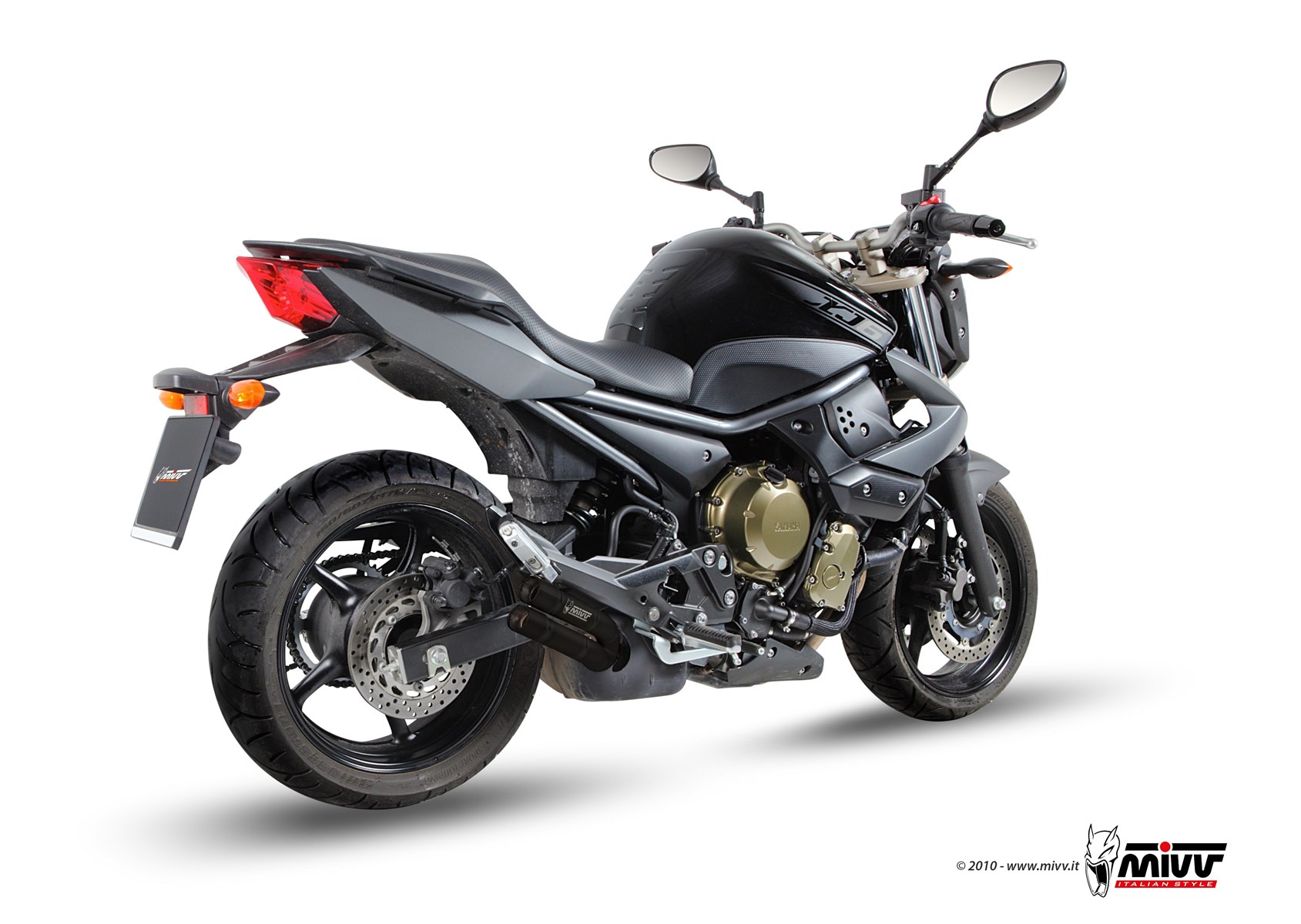 mivv-double-gun-black-y-032-ldgb-per-yamaha-xj6-diversion-2009-2020 image 3