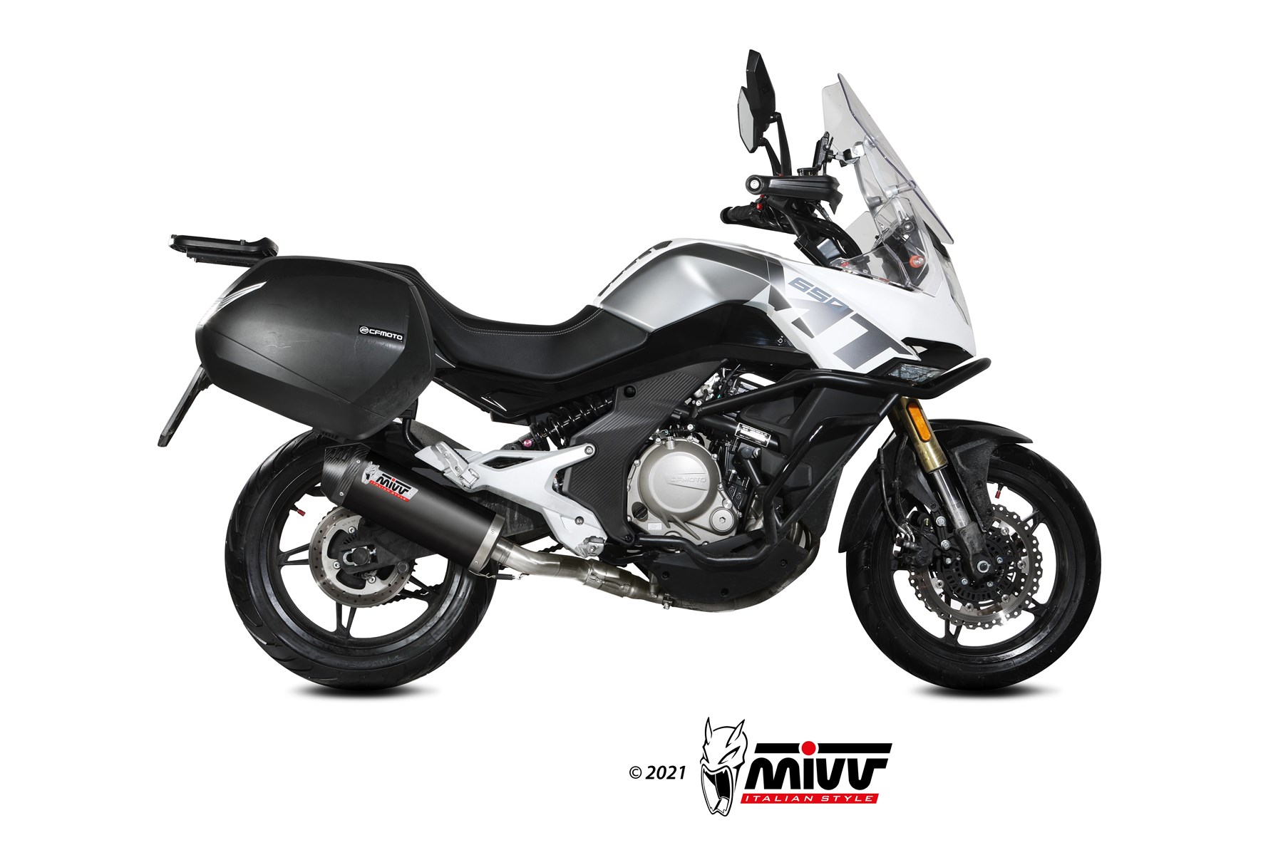 mivv-oval-cf-002-lvc-scarico-black-per-cf-moto-650mt-2021-2024 image 2