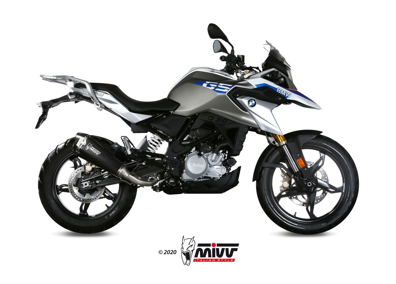 mivv-delta-race-b-035-ldrb-slip-on-carbonio-per-bmw-g-310-gs-2017-2024 image 2
