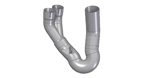 mivv-d-049-c1-tubo-elimina-kat-inox-per-ducati-hypermotard-950-sp-rve-2021-2024 image 1