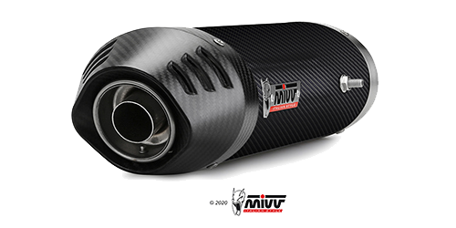 mivv-oval-uh-019-lec-scarico-slip-on-carbonio-per-honda-cbr-600-rr-2003-2004 image 1