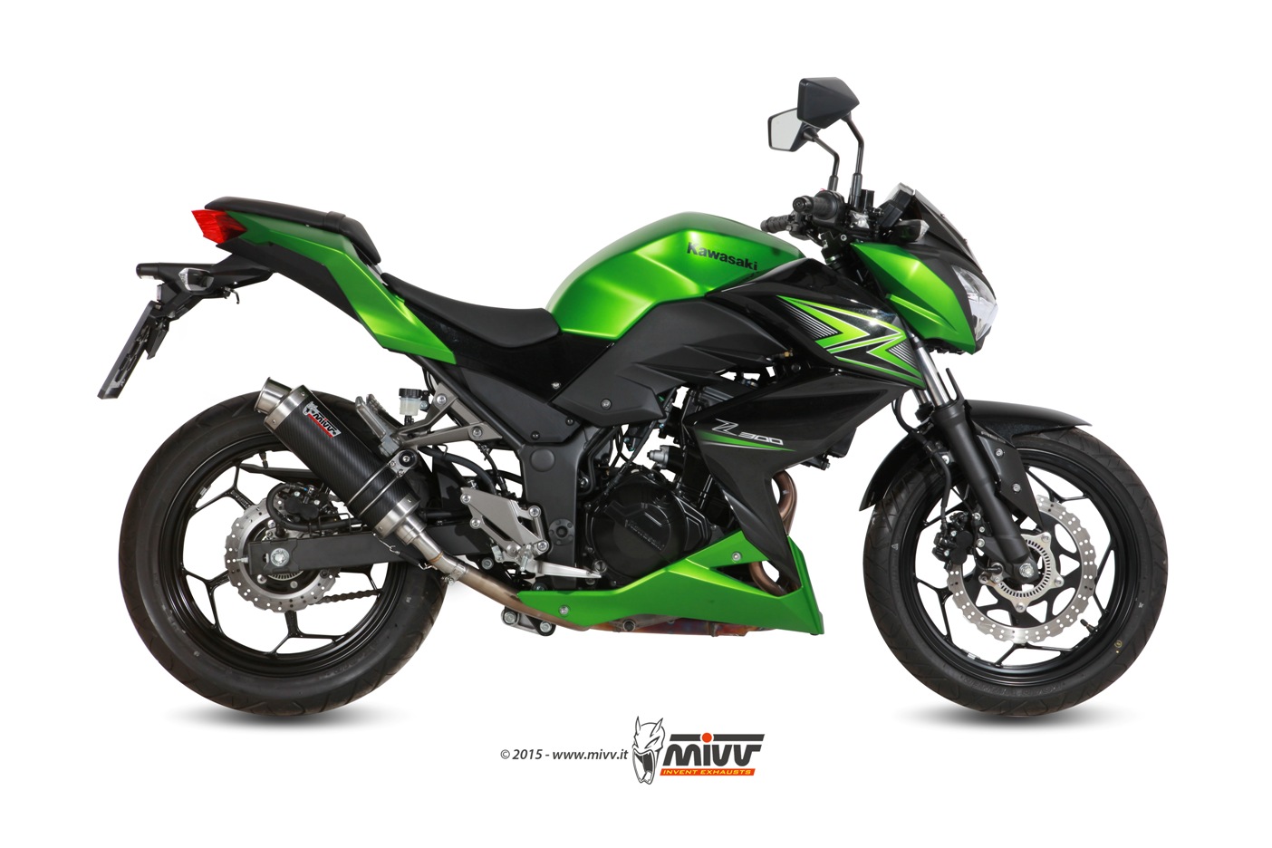 mivv-gp-carbonio-slip-on-k-038-l2s-per-kawasaki-z-300-2015-2016 image 2