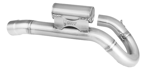 mivv-collettore-m-ho-035-c1-inox-con-power-bomb-per-honda-crf-250-r-2022-2024 image 1