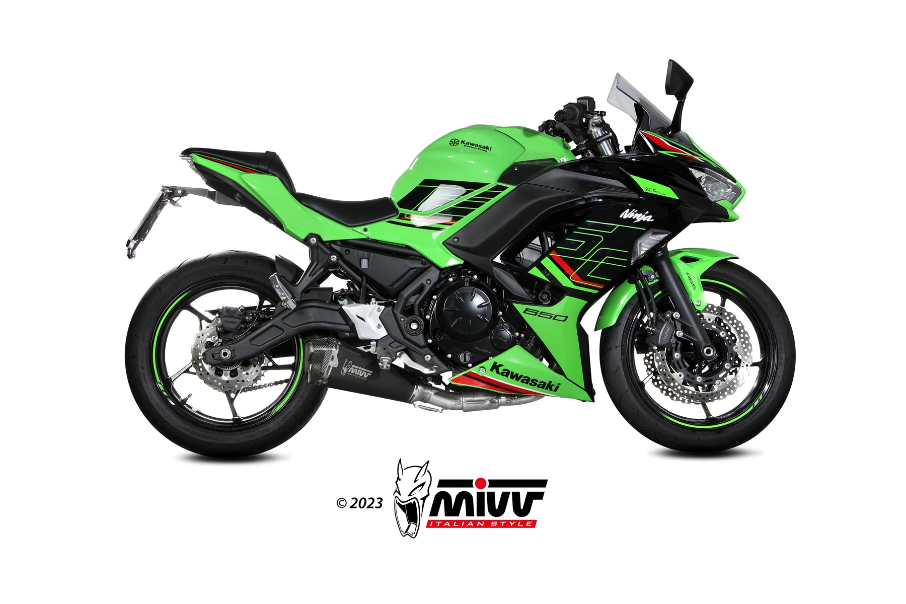 mivv-delta-race-k-057-kdrb-slip-on-per-kawasaki-ninja-650-2024-2026 image 2