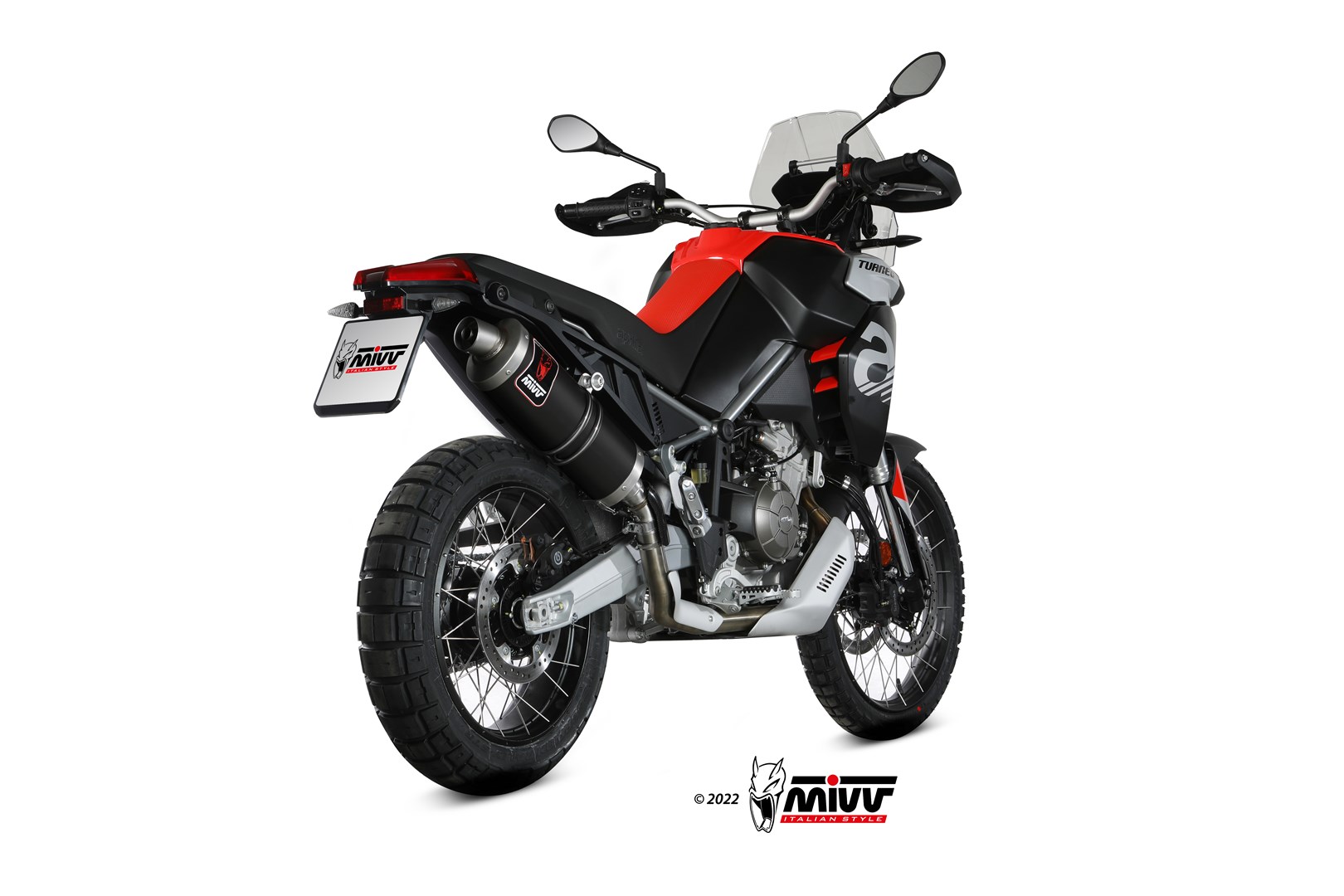 mivv-dakar-a-017-lekb-scarico-black-per-aprilia-tuareg-660-2025-2026 image 3