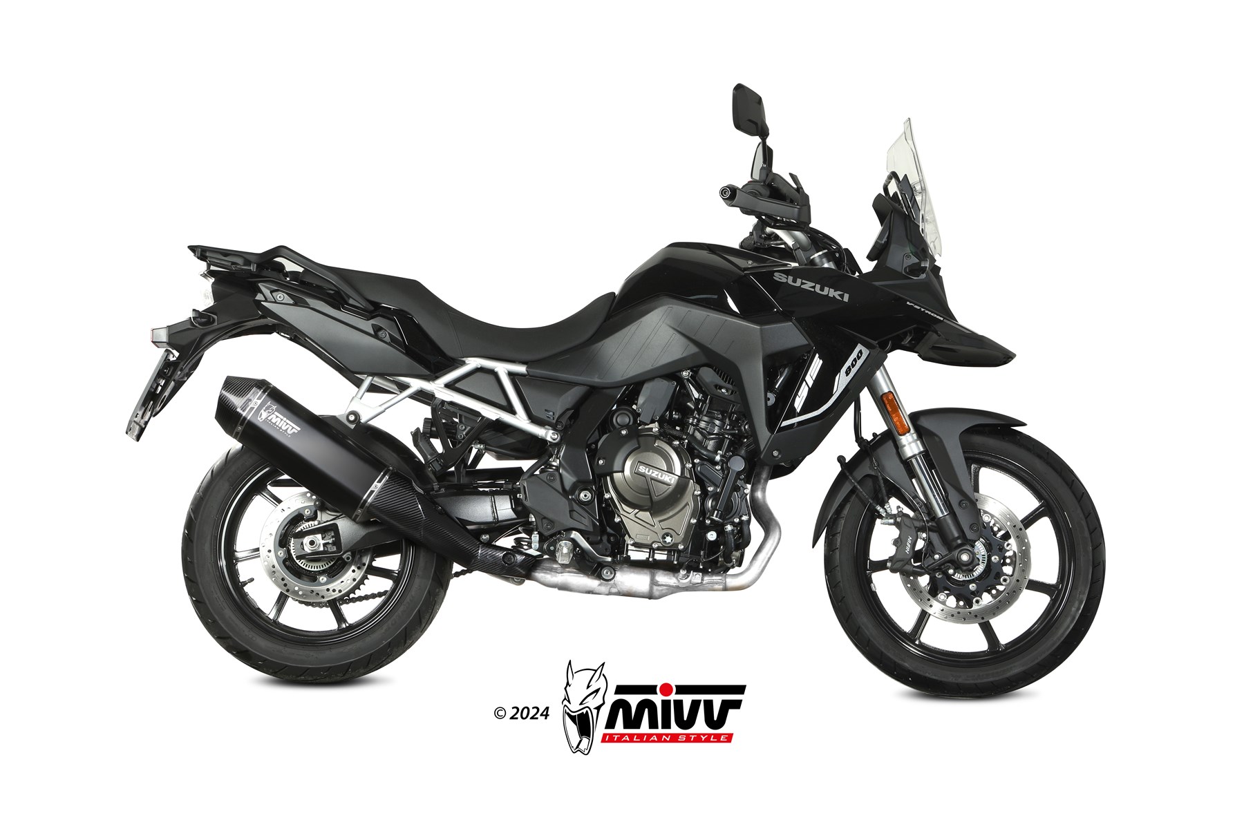 mivv-speed-edge-black-scarico-slip-on-per-suzuki-v-strom-800-se-2023-2024 image 2